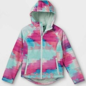 All In Motion Girls Pixelated Watercolor Jacket XL 14 16